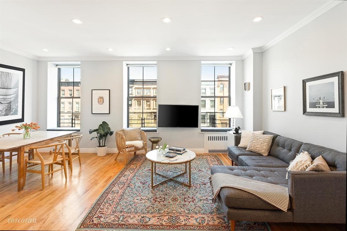 A two bedroom in Carroll Gardens, with space for a home office, for $1,399,000