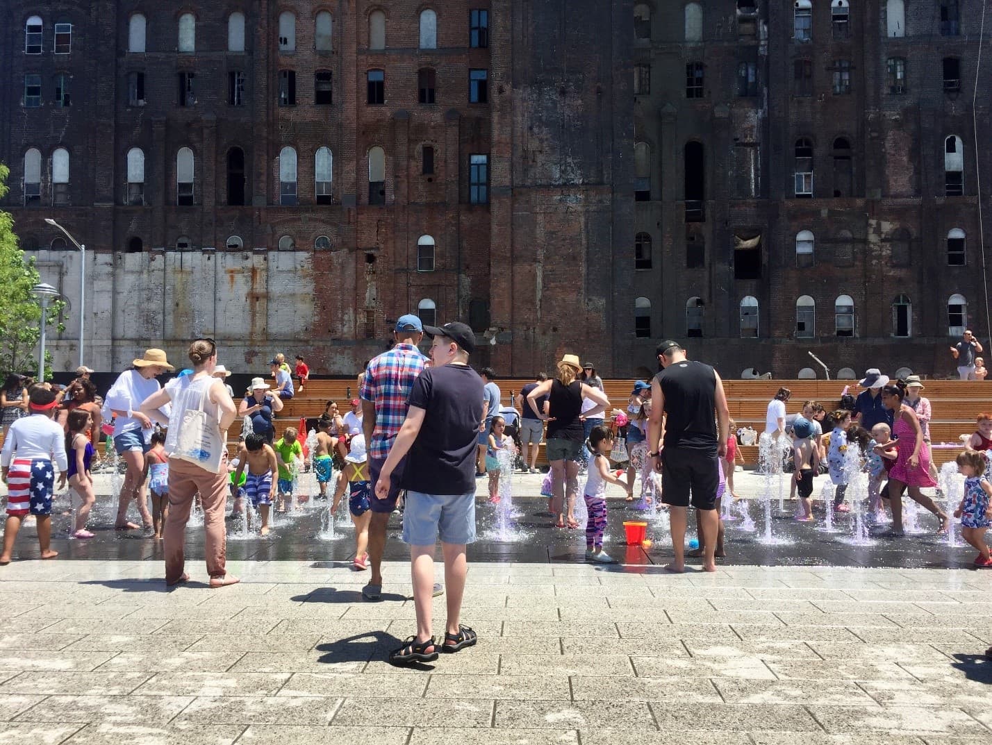 10 NYC playgrounds with new water features where your kids can splash around 