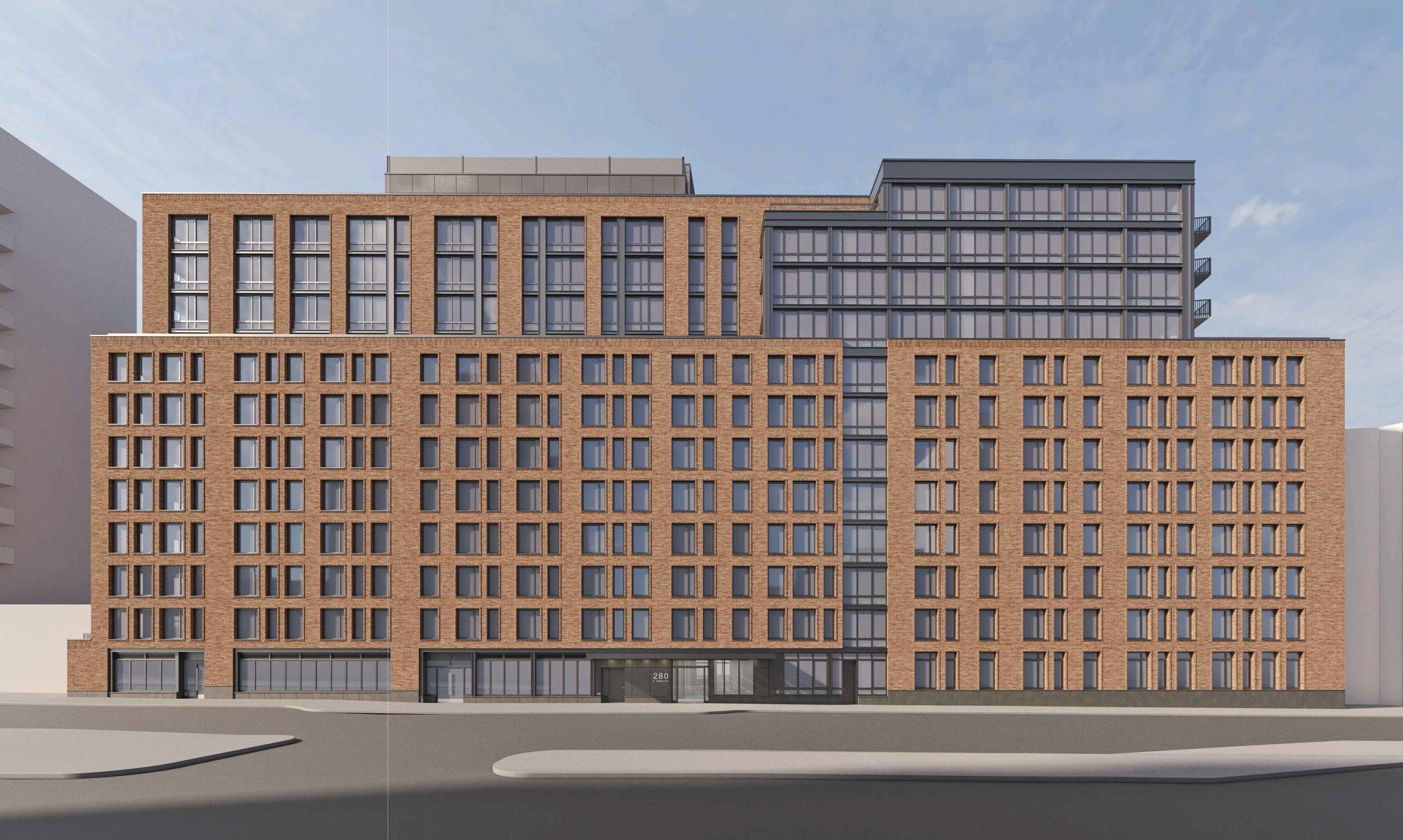 A rendering of the 12-story building on East Houston Street.