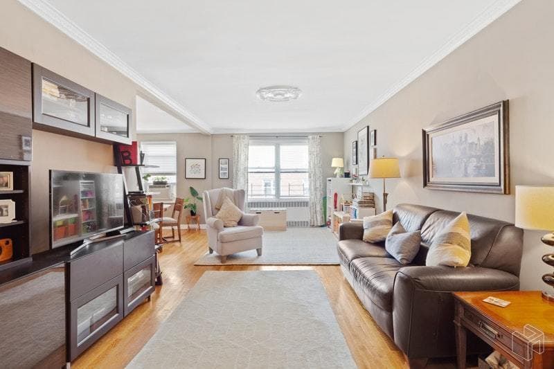 This Forest Hills co-op has the potential for three bedrooms, for under $500,000