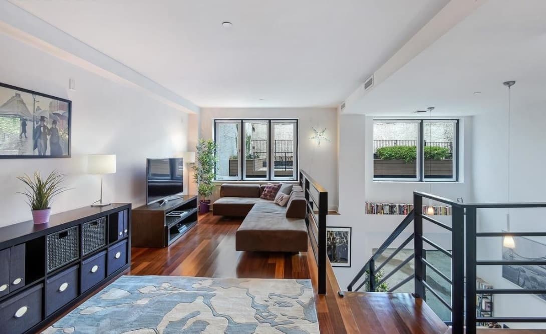 Unlike most studios, this two-story condo feels open and airy