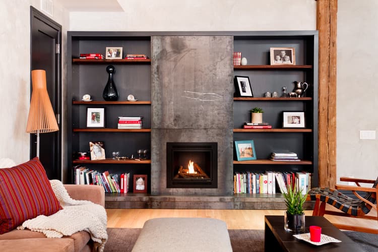 A renter-friendly fireplace for frigid days, no chimney required
