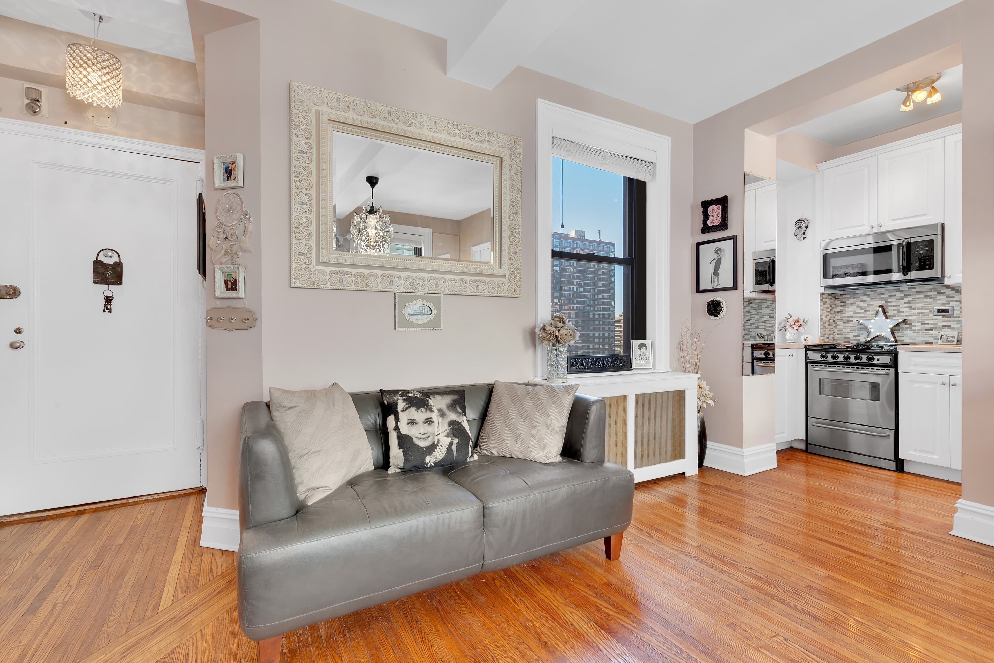 Snap up a window-filled studio with easy access to Lincoln Center and Columbus Circle