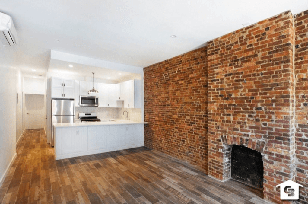 Would you rent this renovated two bedroom with a backyard in Bushwick, for $3,000?