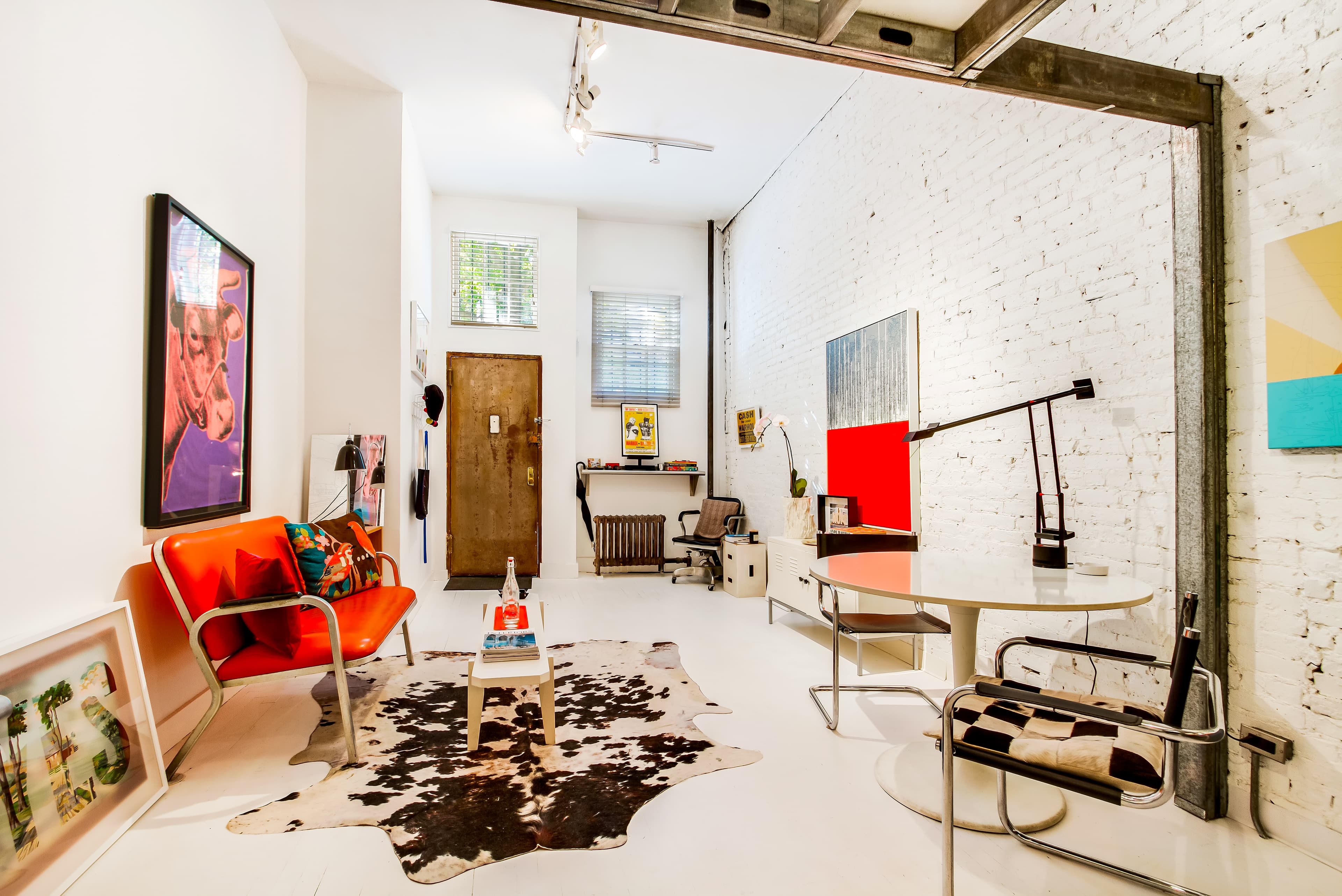 All-white-everything decor brightens up this West Village loft