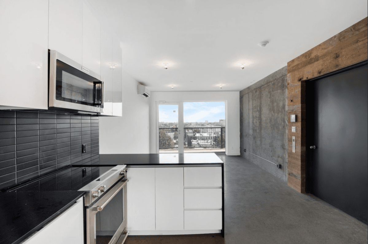 Would you rent this industrial-style Flatbush one bedroom with concrete floors, for $2,274?