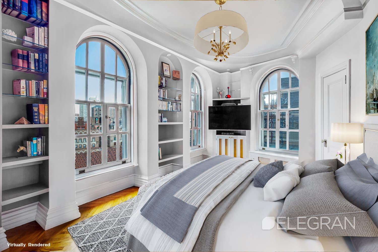 A renovated condo with oval rooms at the Ansonia, for $4,295,000