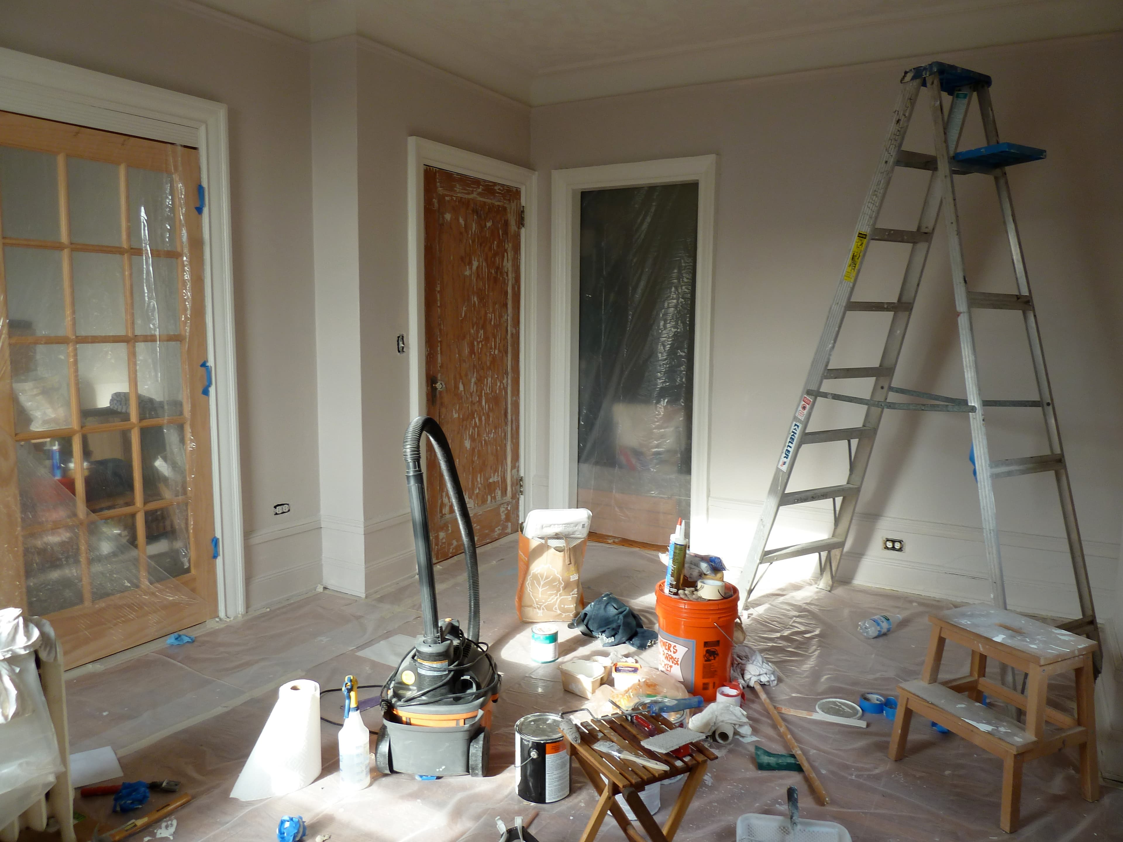 NYC Renovation Chronicles: When the project is DIY, it helps to have the right tools, a good rapport with the super, and lots of plastic sheeting