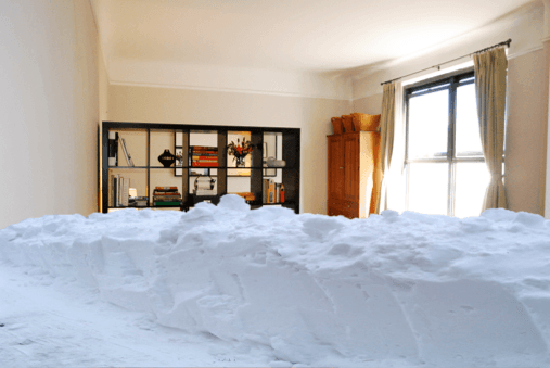 When the temperature drops inside and out