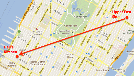 Escape from the UES: Goodbye douchebaggery, hello Hell's Kitchen