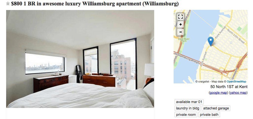 A Williamsburg Craigslist rental creep, how to kick out four-legged visitors, and more
