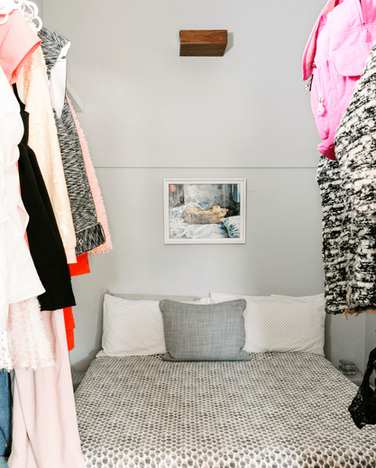 A sleek closet-as-bedroom, say farewell to trash snow, and more