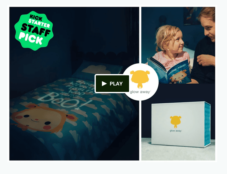 A glow-in-the-dark duvet cover that promises to end kids' fears of the dark
