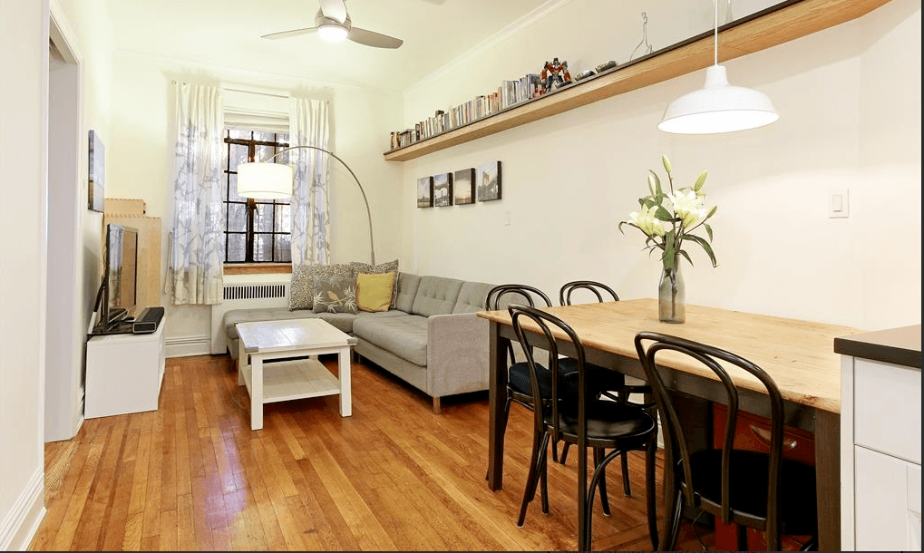 A converted two-bedroom in Brooklyn Heights that's big on charm (and practicality)