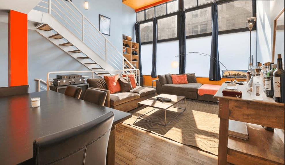 A SoHo-style triplex condo in Williamsburg (for Peter Luger enthusiasts)