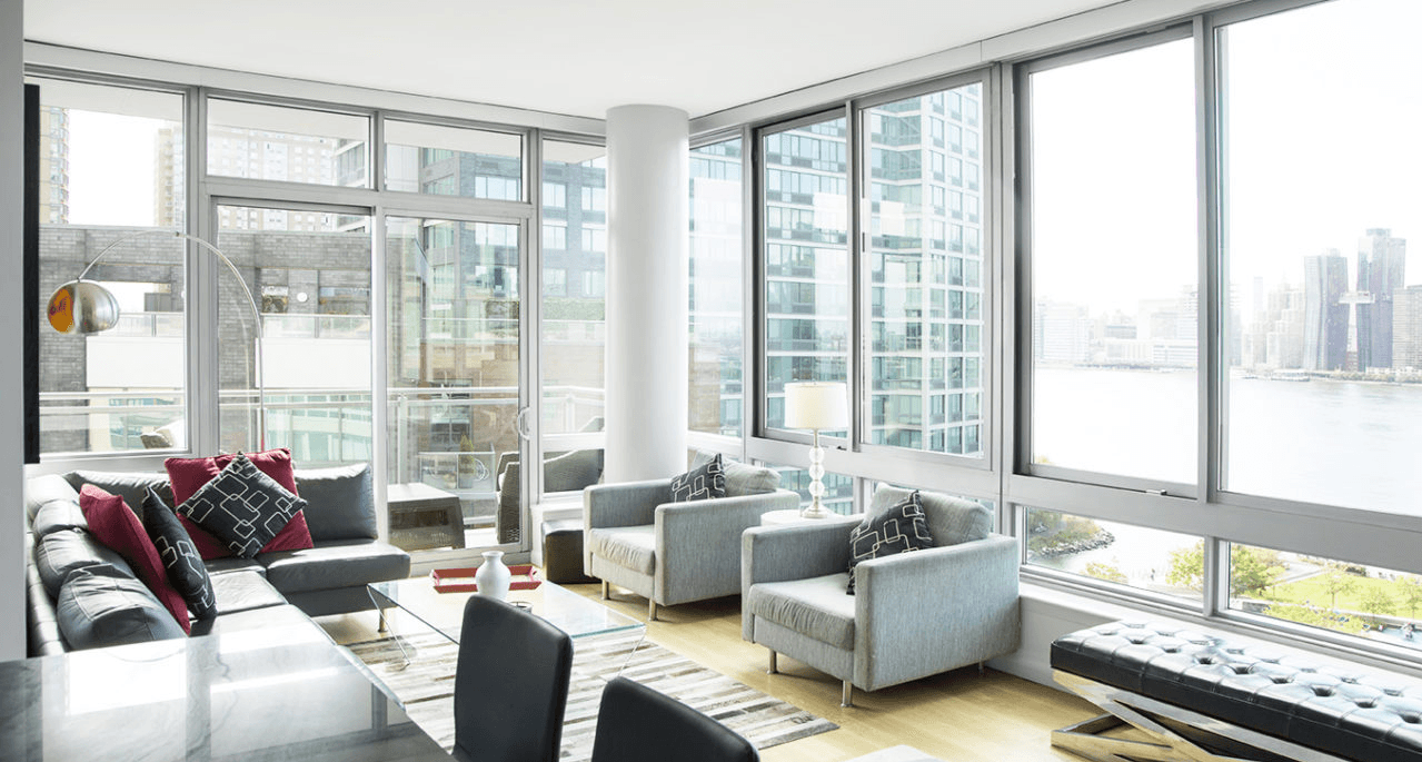 You'll be wowed with views of the Manhattan skyline in this LIC condo