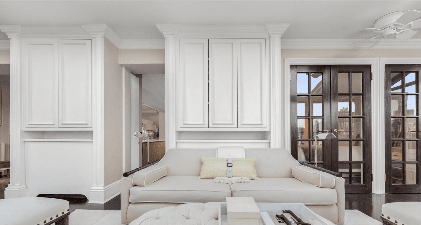 This Murray Hill two-bedroom rental is a vision in white