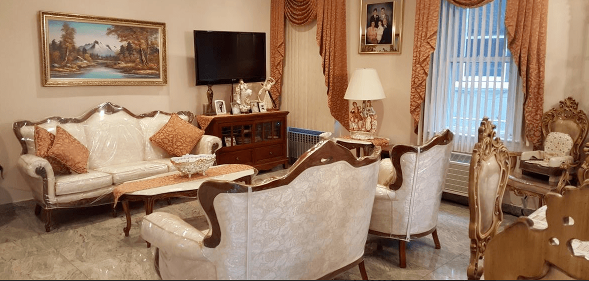 Trendy it's not, but this Astoria two-bedroom has a major perk (or two)