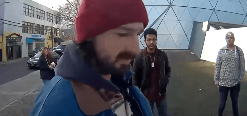 Astoria locals on what it was like to live near Shia LaBeouf's "He Will Not Divide Us" installation