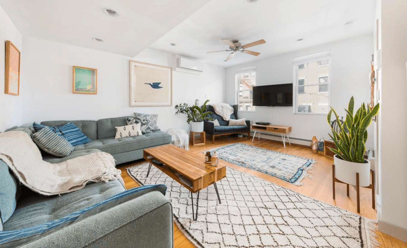 Rent a Williamsburg triplex townhouse with a private backyard