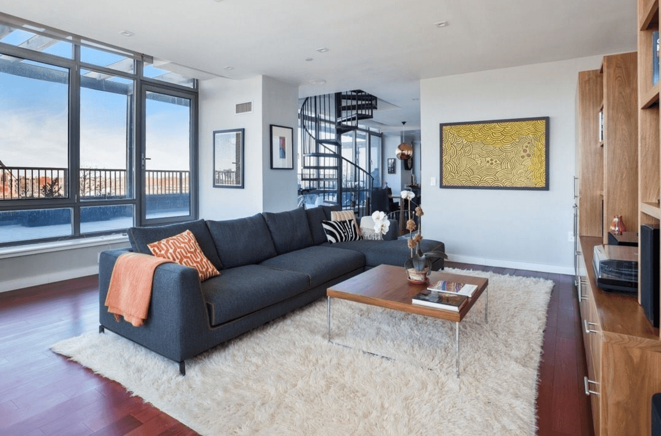 A perch over South Harlem, complete with a wraparound terrace and your own parking space 