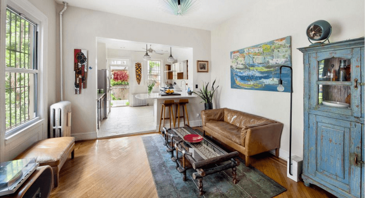 This Clinton Hill townhouse rental has room for a big family to stretch out