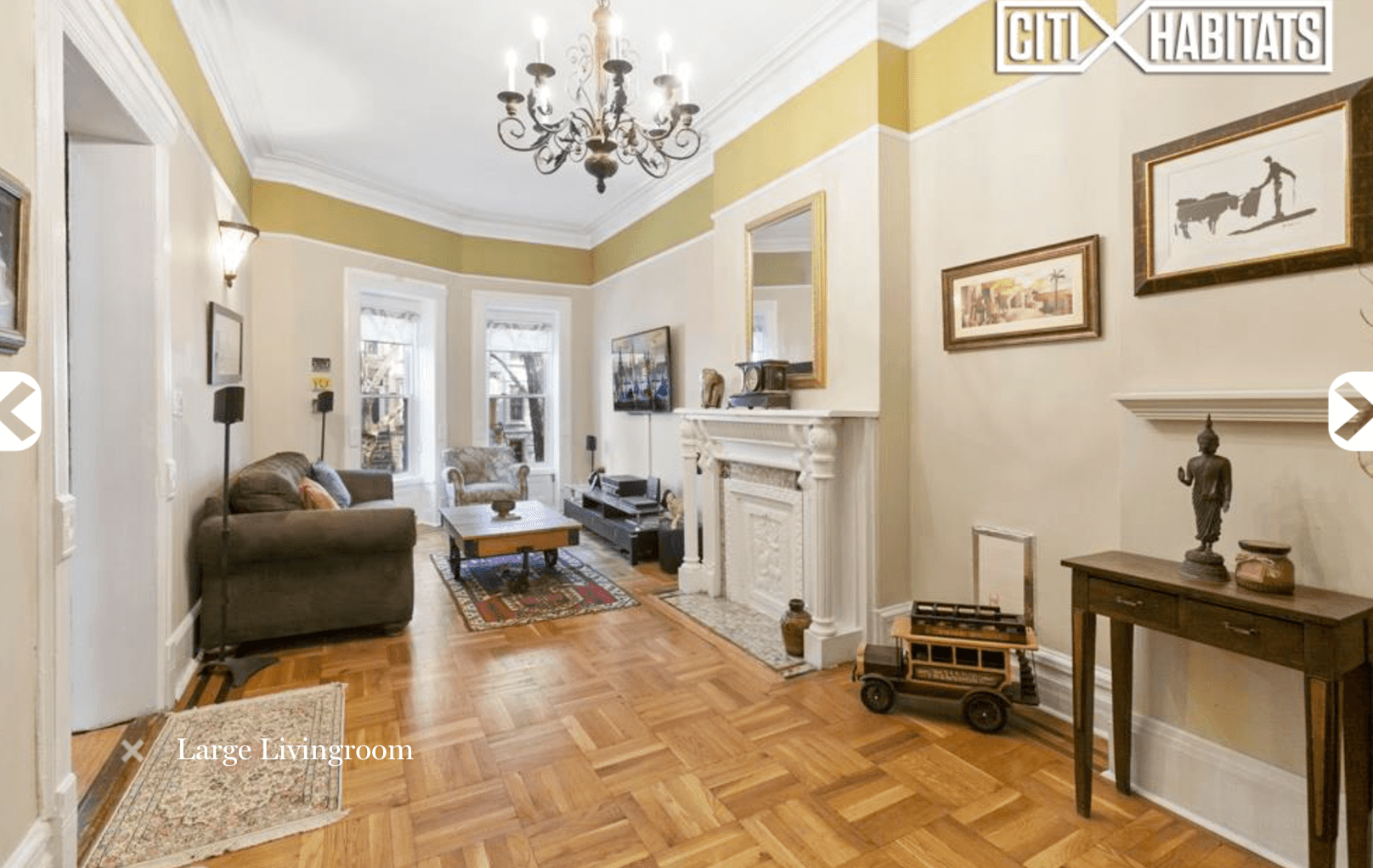 Yard access and lots of space beguile at this Bedford-Stuyvesant brownstone rental