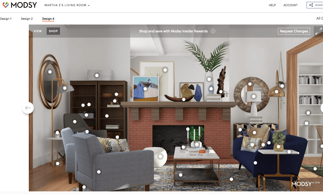  I redesigned my awkward living room with Modsy's virtual interior designers