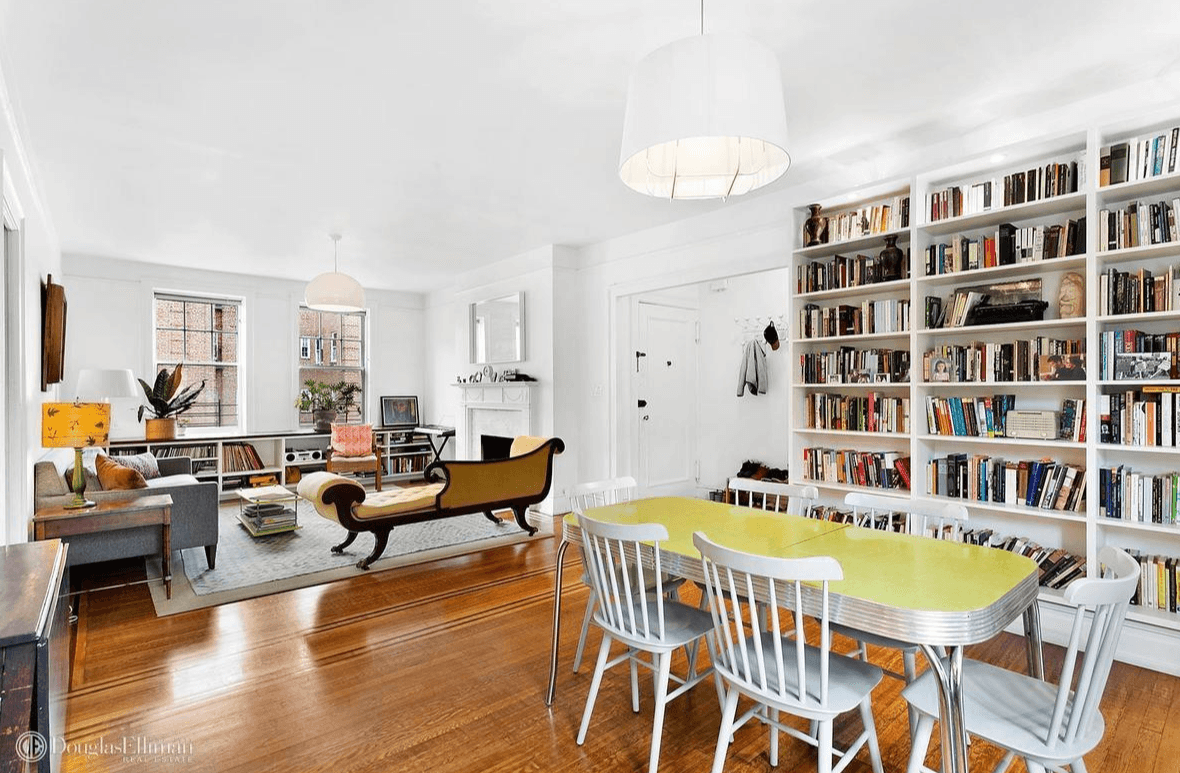 This Jackson Heights three bedroom has lots of space, light, and garden views, for $975,000