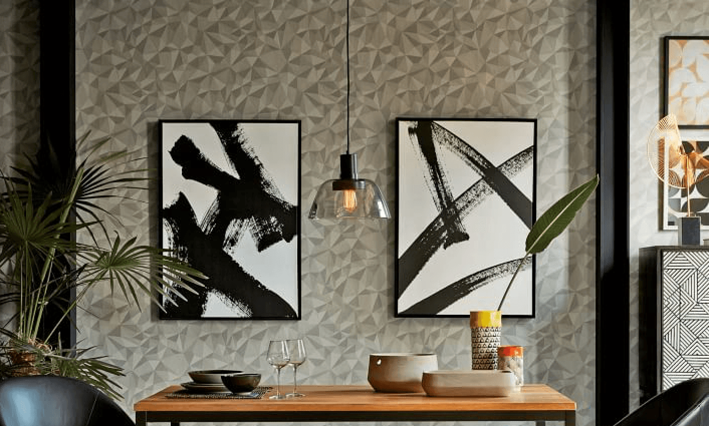 How come black and white abstract paintings are in so many NYC apartment listings?