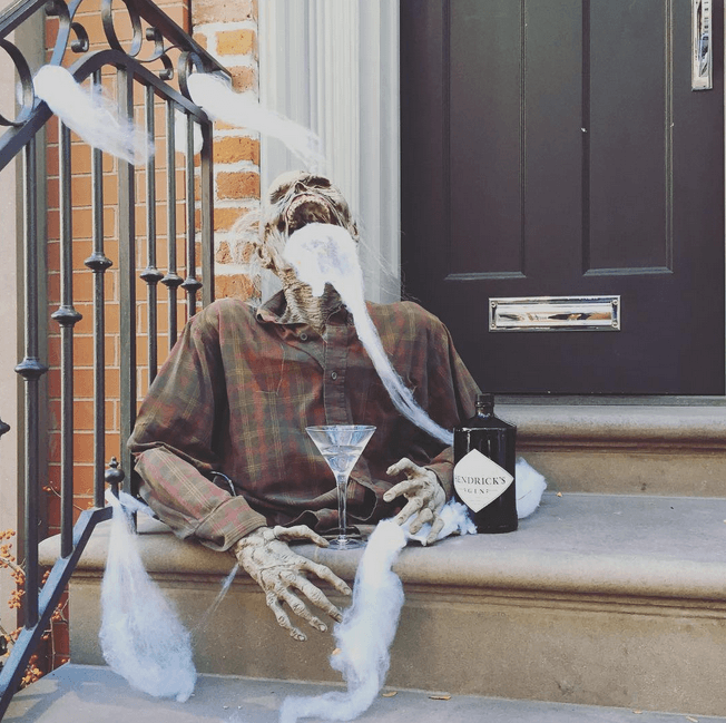 Photos: don't you wish your building looked like this on Halloween?