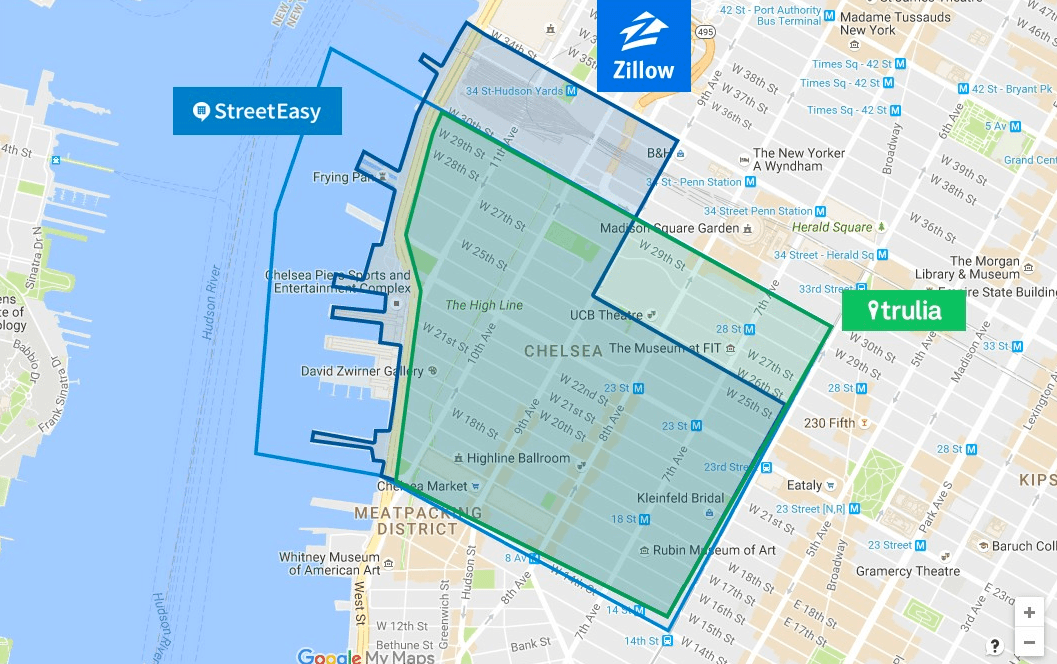 Shape-shifting NYC neighborhoods: Why search sites differ on the boundaries, and how it affects your bottom line