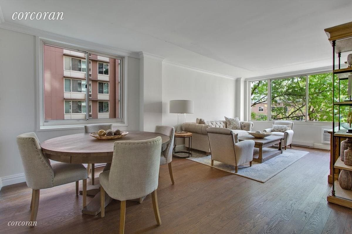 A three-bedroom co-op, one stop from Midtown for $1,325,000, with no board approval