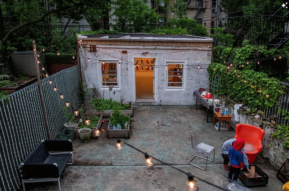 How I turned a storage shed behind my Brooklyn house into an art studio