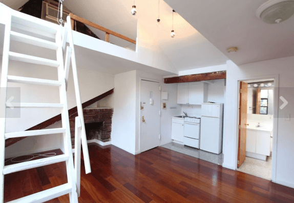 At $2,695, this West Village studio may seem pricey, but check out those skylights