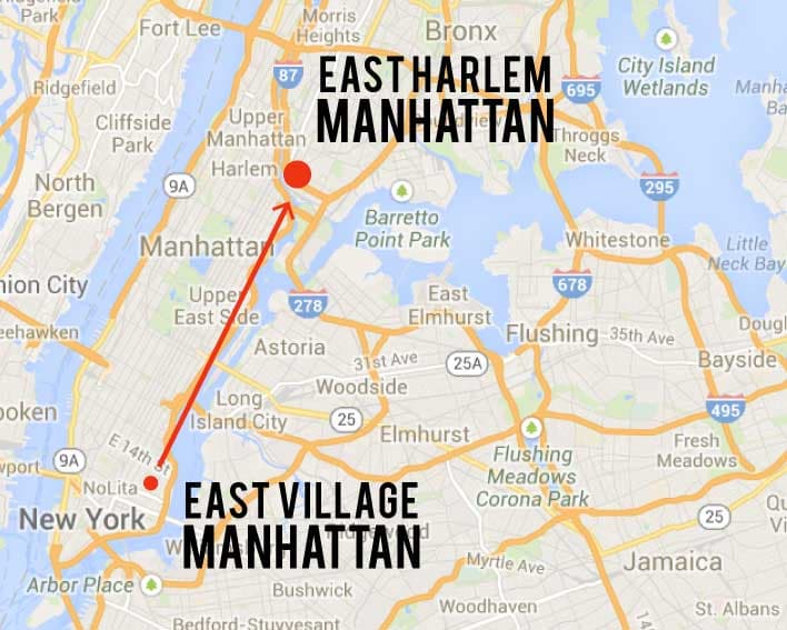 East Village to East Harlem: The neighborhood may still be up and coming, but the rent is a steal