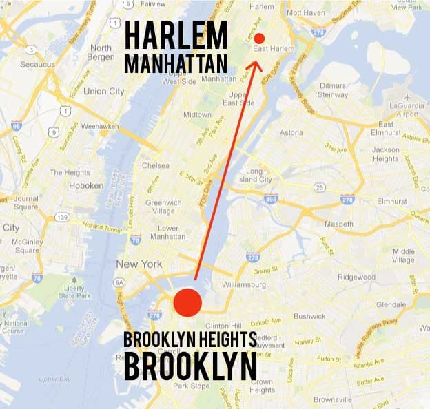 Brooklyn Heights to Harlem: Escape from multi-million dollar mansions and unfriendly neighbors