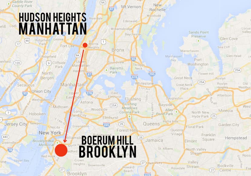 Hudson Heights to Boerum Hill: Sacrificing green space for proximity to trains, food options and friends