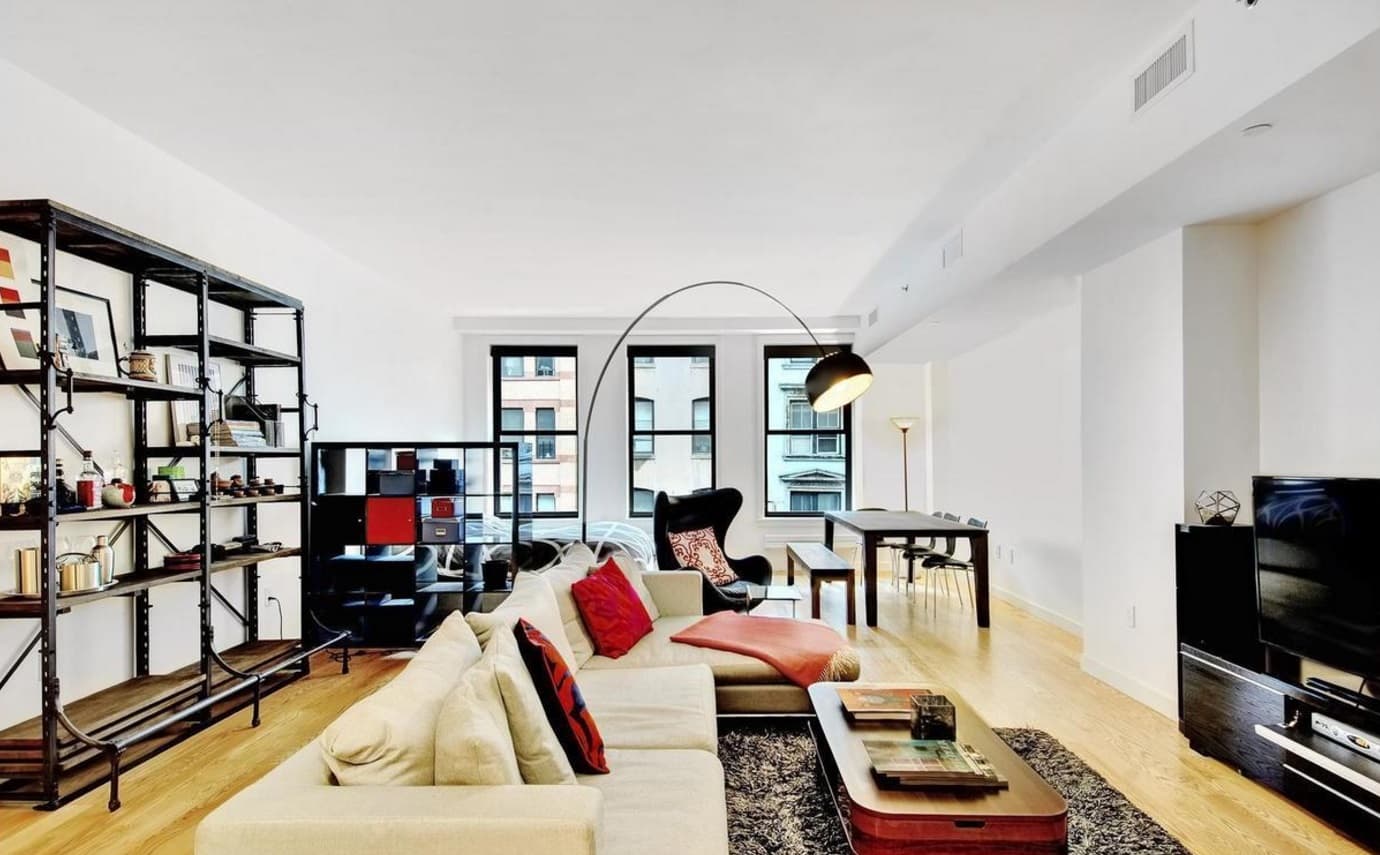 Sure it's pricey, but this Tribeca studio feels pretty large and luxe