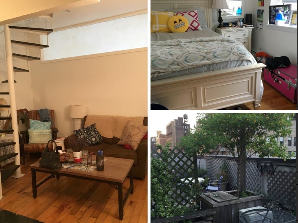 This Kips Bay duplex has two 'bedrooms,' but may work better as a one bed