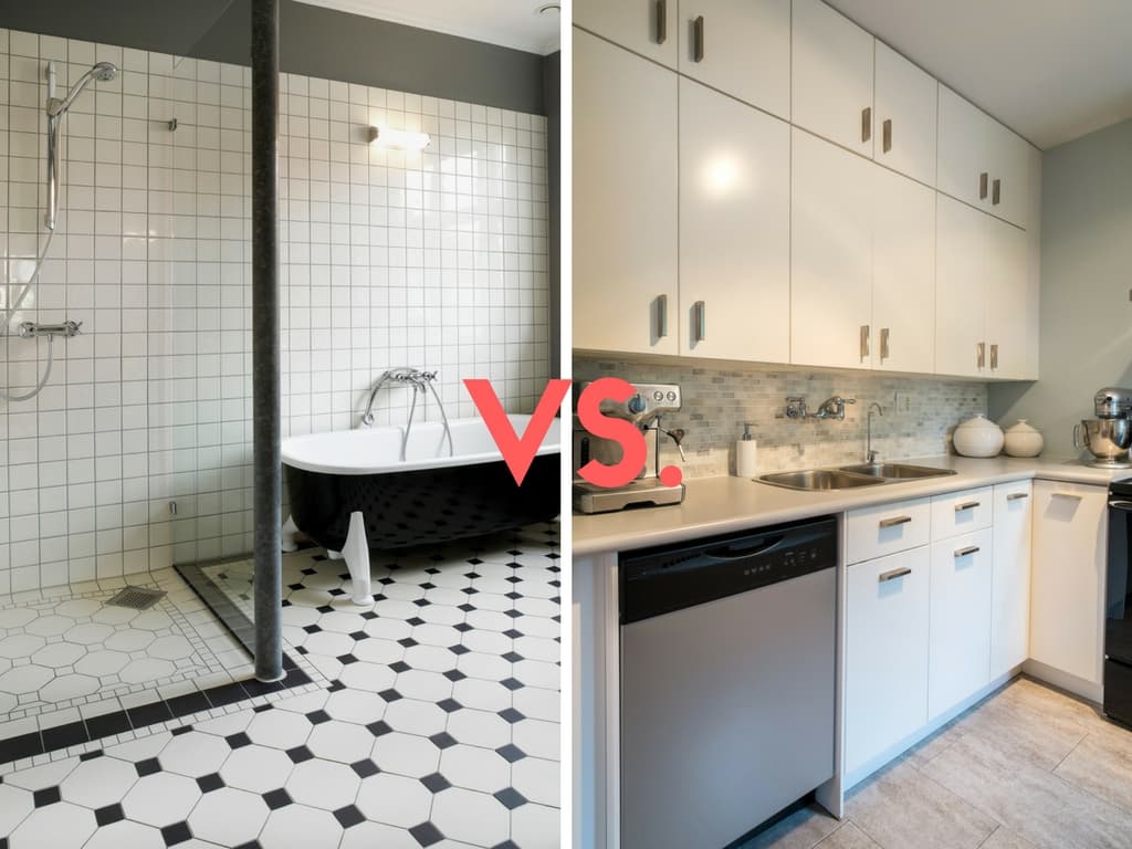 When it's time to renovate, do you go for the bathroom or kitchen?