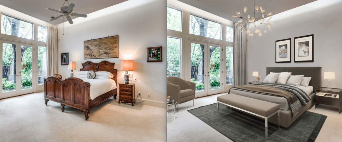 How to reality check photos of virtually staged apartments for sale and for rent 