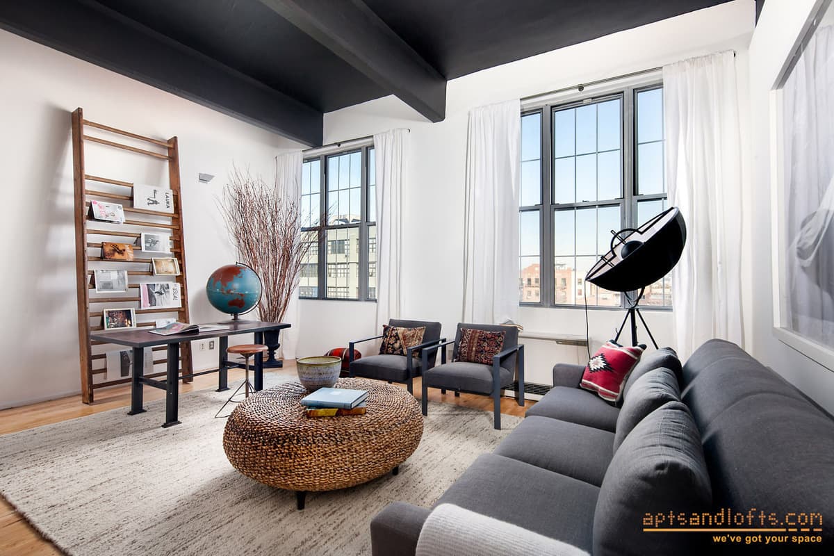 This Williamsburg loft-style studio comes with two months free