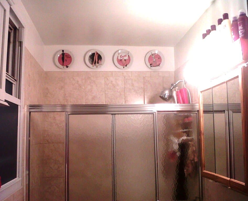 A sign from above (the shower)