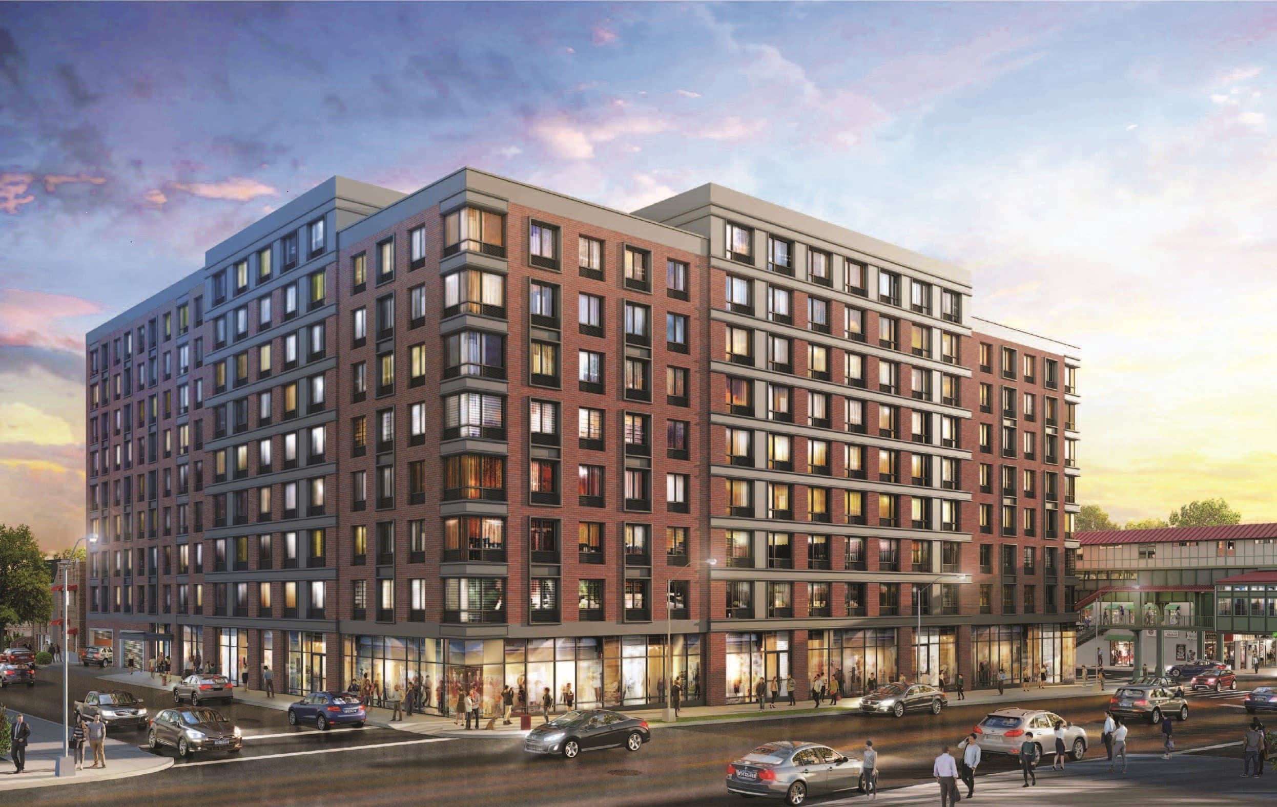 A rendering of the 251-unit building in Wakefield, the Bronx.