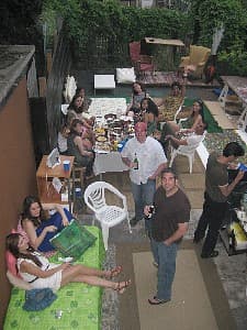 Downside of the backside of a building: Noise