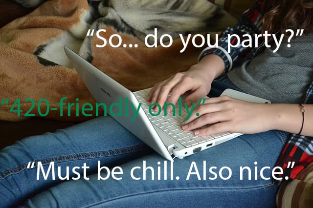 "Seeking employed, 420-friendly, young professional": decoding Craigslist roommate ads