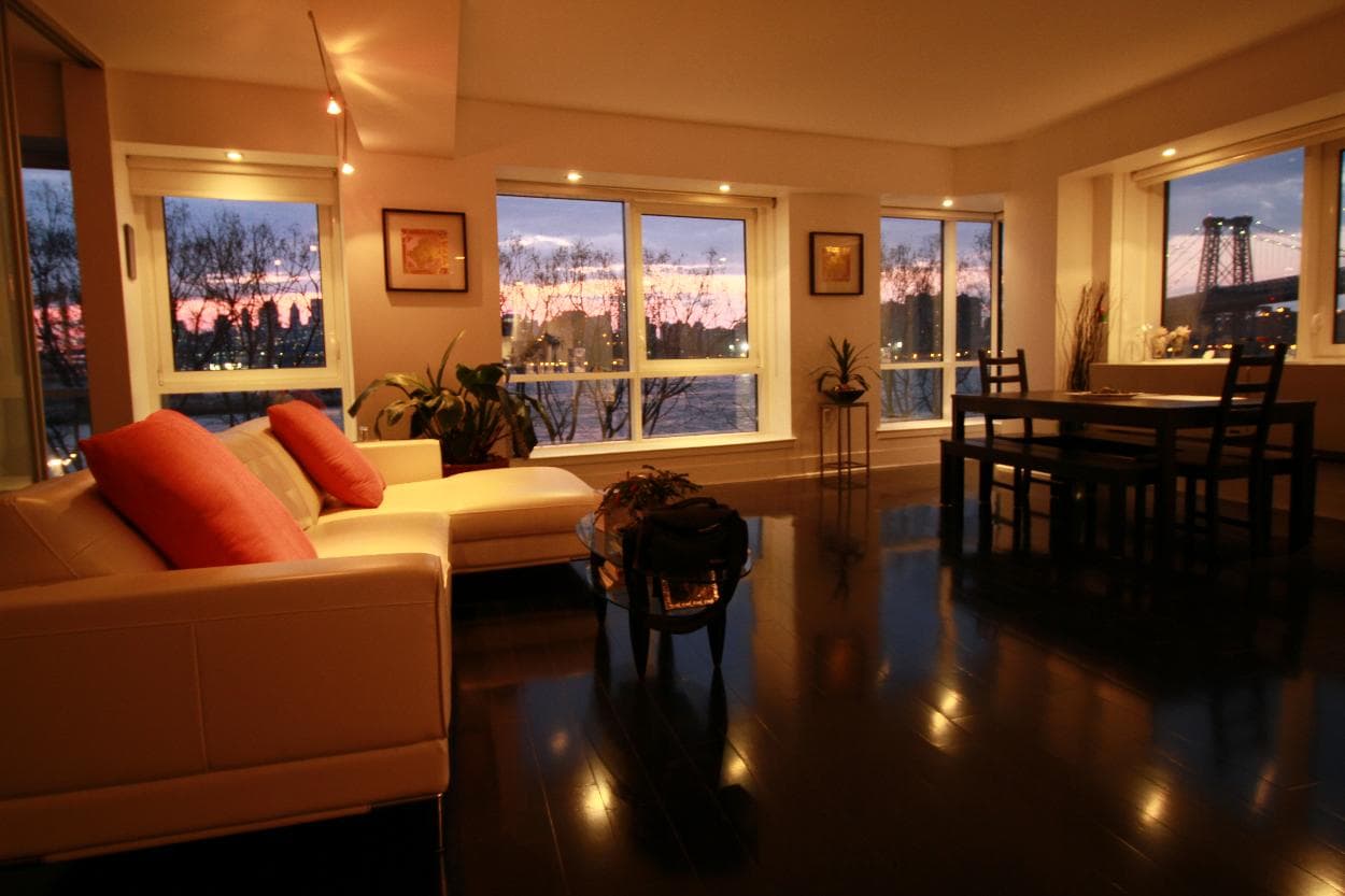 A view of the bridge from this Williamsburg condo