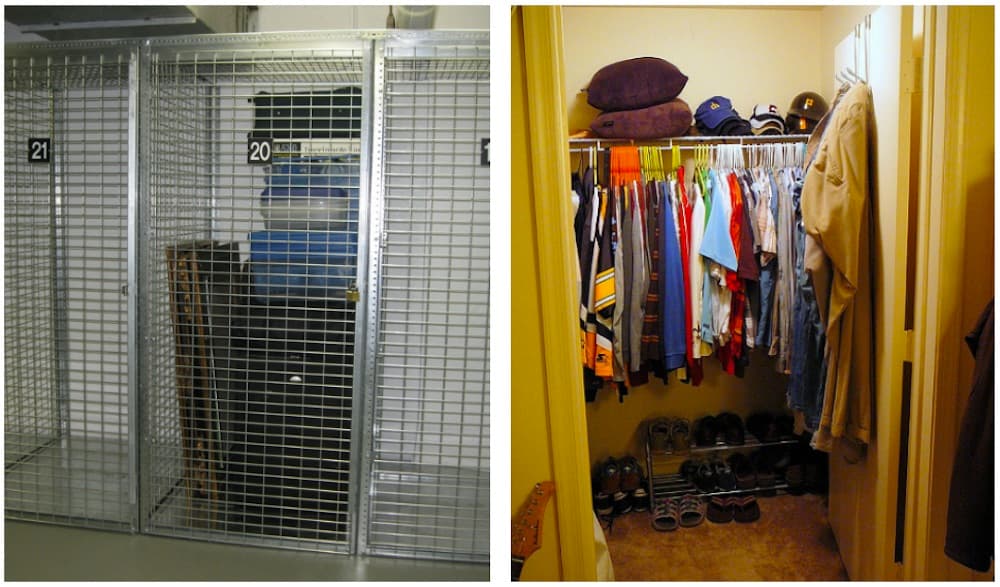 Would you rather have building storage or more closet space?