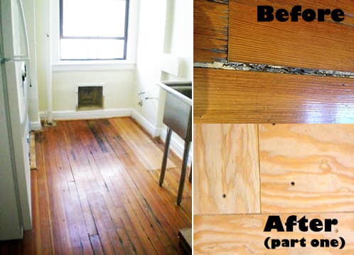 Redo your creaky, crooked kitchen floors in a long weekend: Part one